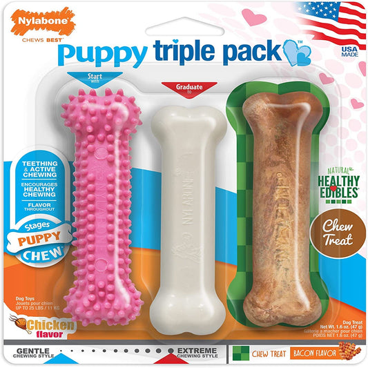 3 - Pack Nylabone Puppy Chew Dog Toy Set - Zoomies Pet Emporium3 - Pack Nylabone Puppy Chew Dog Toy SetDog ToyNylaboneZoomies Pet Emporium9133d67d - 8ea5 - 4aa1 - 9813 - c113471ae56f711181116526PinkTriple PackSmall/Regular (3 Count)Triple Pack Nylabone Puppy Dog Chew Toy Set