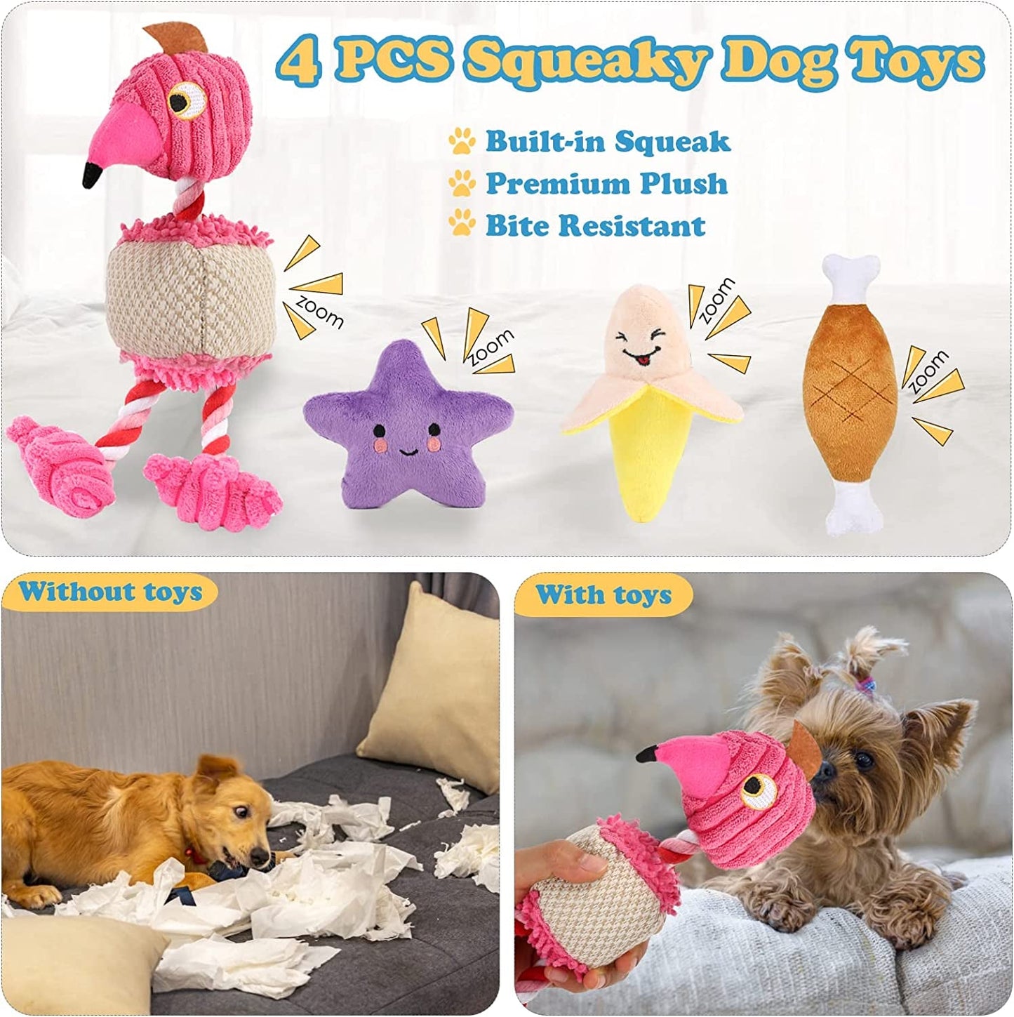 8 - Pack Great Value Puppy Dog Toy Set - Zoomies Pet Emporium8 - Pack Great Value Puppy Dog Toy SetDog ToyZoomies Pet EmporiumZoomies Pet Emporium56b6d312 - 24b2 - 40cd - b5be - 30cfee757c8b7445034747706A - 8 Pack - Flamingo8 Pack Puppy Dog Toys