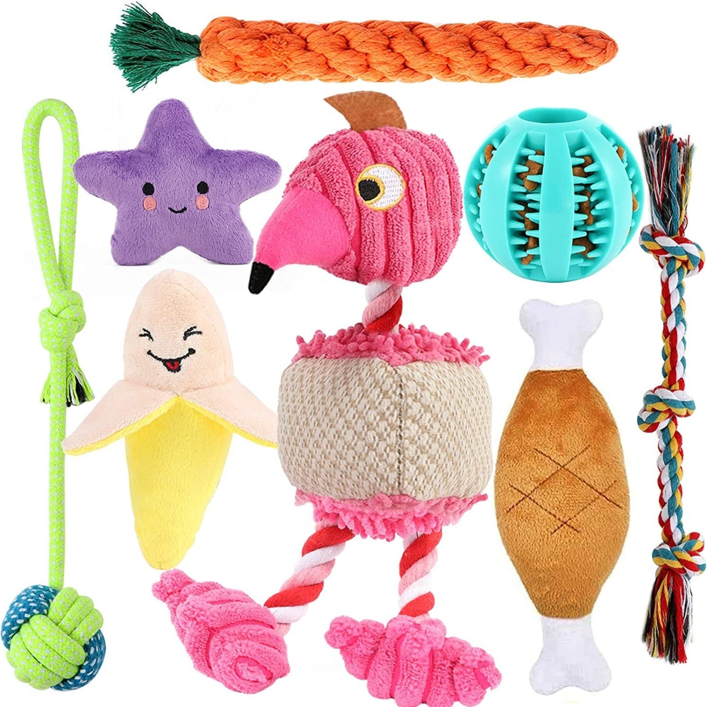 8 - Pack Great Value Puppy Dog Toy Set - Zoomies Pet Emporium8 - Pack Great Value Puppy Dog Toy SetDog ToyZoomies Pet EmporiumZoomies Pet Emporium56b6d312 - 24b2 - 40cd - b5be - 30cfee757c8b7445034747706A - 8 Pack - Flamingo8 Pack Puppy Dog Toys