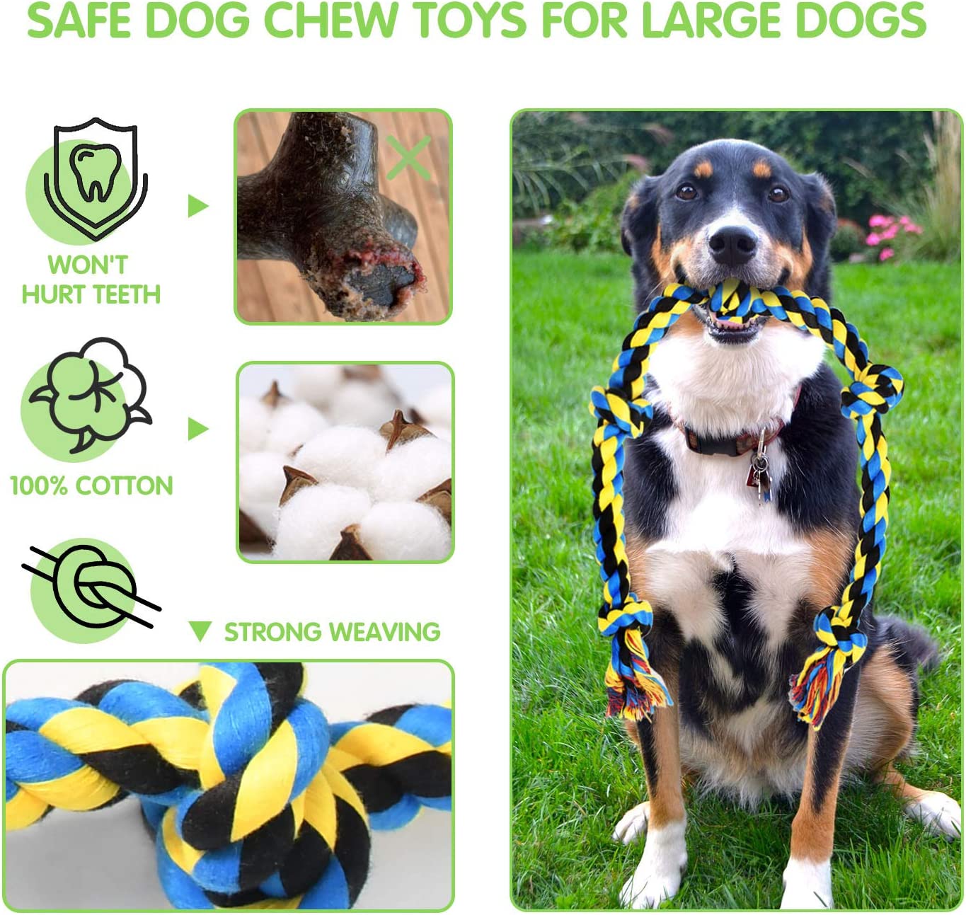 9 - Piece Heavy - Duty Rope Dog Toy Set - Zoomies Pet Emporium9 - Piece Heavy - Duty Rope Dog Toy SetDog ToyZoomies Pet EmporiumZoomies Pet Emporium9e561de9 - d2c9 - 478e - 9982 - 3e85bcdf74147111814523109 Pack9pack Multi Knots Heavy Duty Chew Rope Dog Toy Set