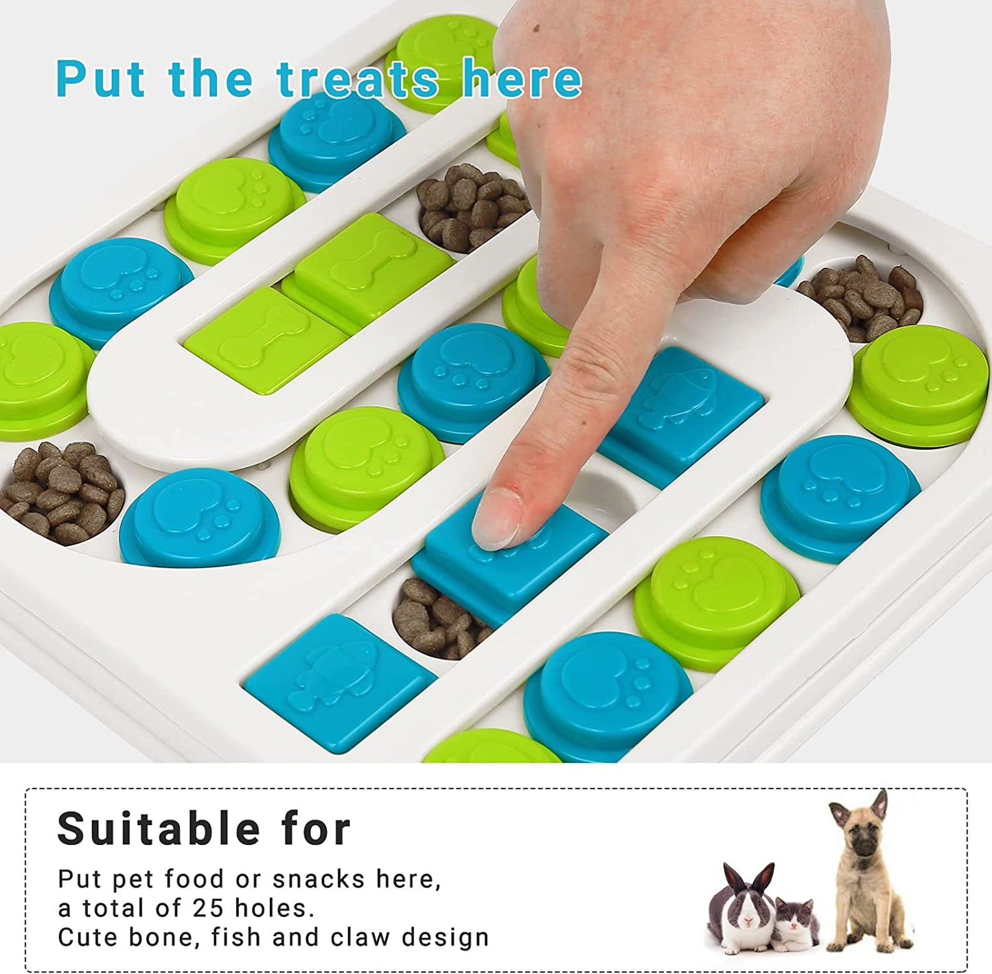 Fun Puppy Treat Puzzle Dog Toy - Zoomies Pet EmporiumFun Puppy Treat Puzzle Dog ToyDog ToyDR CATCHZoomies Pet Emporium64a853b4 - c8d9 - 4ac2 - bc4f - 1615e59562b27445035190136WhiteDog Treat Puzzle Dog Toy