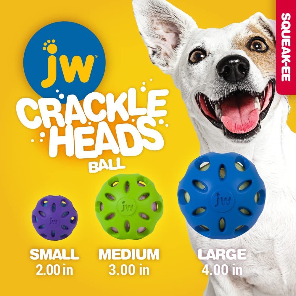 JW Crackle Ball Dog Toy - Zoomies Pet EmporiumJW Crackle Ball Dog ToyDog ToyPetmateZoomies Pet Emporium91f050b9 - 627e - 48d1 - a21e - f6a08da1f7927445057164160MediumCrackle Ball Crunchy Noise Dog Chew Fetch Toy