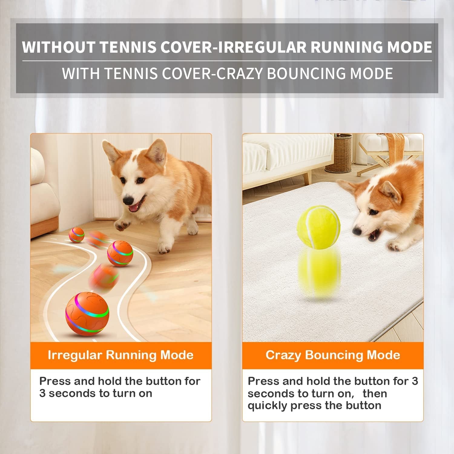 Motion Activated Rolling Ball Dog Toy - Zoomies Pet EmporiumMotion Activated Rolling Ball Dog ToyDog ToyPetDroidZoomies Pet Emporium8bc48c2f - b8bf - 4b6f - 8551 - 2361e8fa65fc313105851836OrangeDurable Motion Activated Automatic Rolling Ball Dog Toy