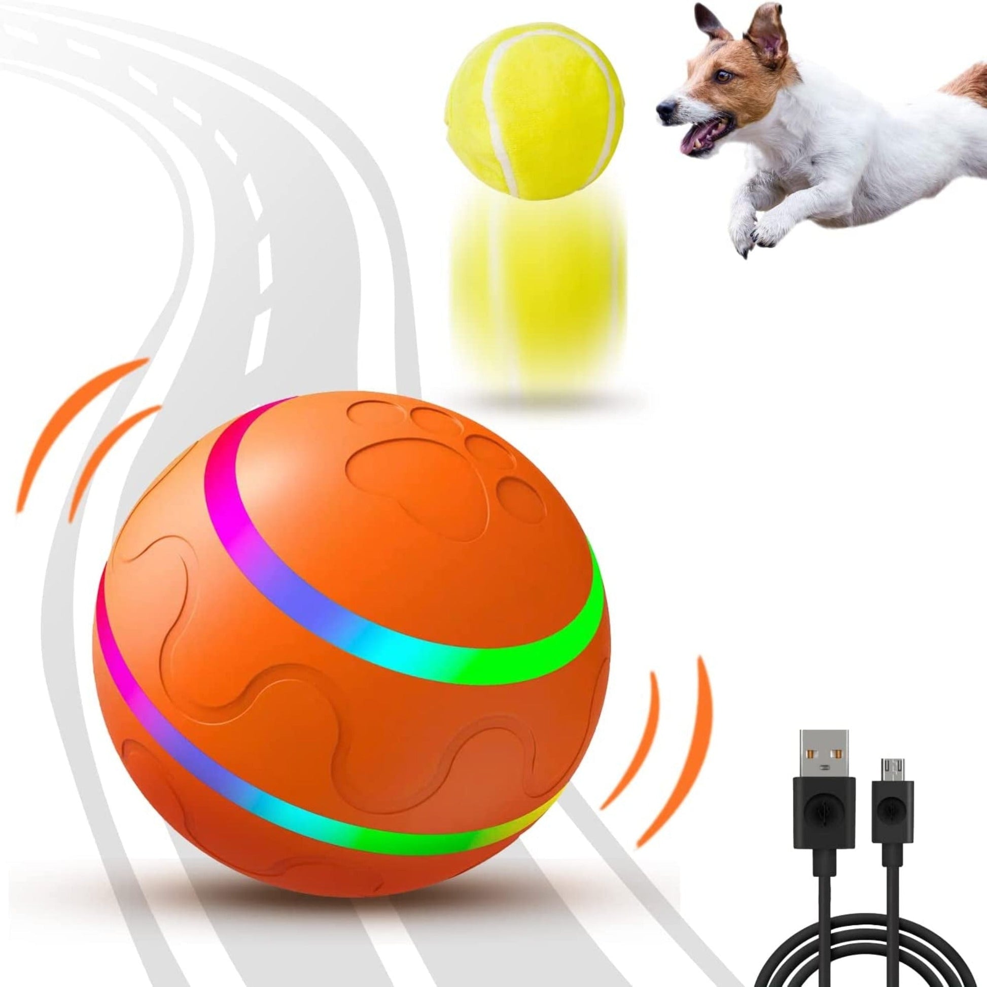 Motion Activated Rolling Ball Dog Toy - Zoomies Pet EmporiumMotion Activated Rolling Ball Dog ToyDog ToyPetDroidZoomies Pet Emporium8bc48c2f - b8bf - 4b6f - 8551 - 2361e8fa65fc313105851836OrangeDurable Motion Activated Automatic Rolling Ball Dog Toy