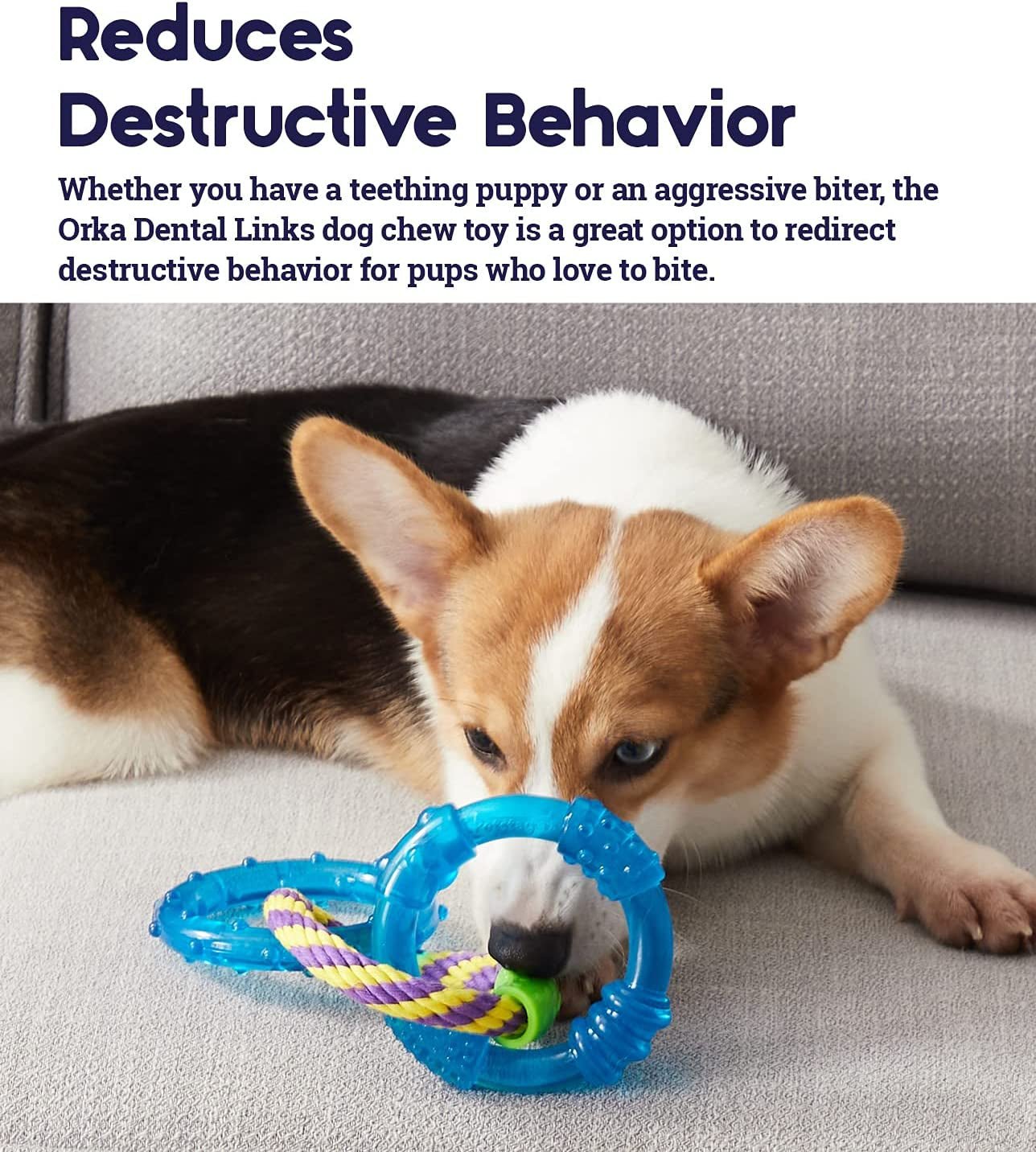 Orka Dental Links Dog Chew Toy - Zoomies Pet EmporiumOrka Dental Links Dog Chew ToyDog ToyPetstagesZoomies Pet Emporium19793059 - 0d2e - 4d96 - a1d5 - 0c6d9609a473313016233271Dental Links - MultiSmall Breeds & PuppyPetstages Orka Dental Links Dog Chew Toy