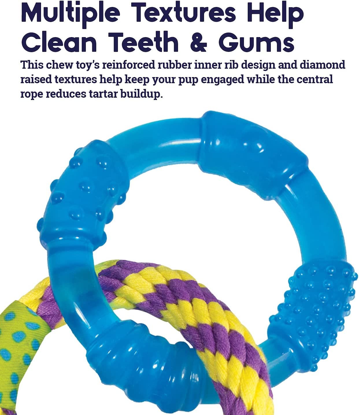 Orka Dental Links Dog Chew Toy - Zoomies Pet EmporiumOrka Dental Links Dog Chew ToyDog ToyPetstagesZoomies Pet Emporium19793059 - 0d2e - 4d96 - a1d5 - 0c6d9609a473313016233271Dental Links - MultiSmall Breeds & PuppyPetstages Orka Dental Links Dog Chew Toy