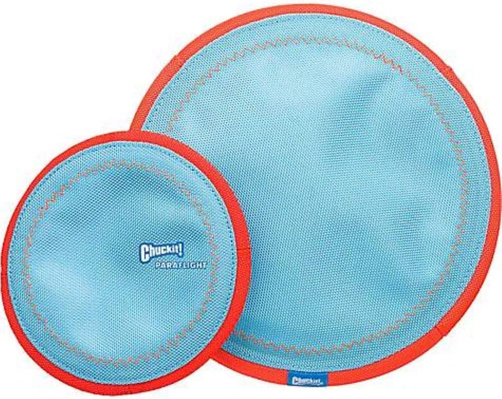 Paraflight Flyer Dog Toy - Zoomies Pet EmporiumParaflight Flyer Dog ToyDog ToyChuckit!Zoomies Pet Emporium75ca1402 - b7b3 - 47cc - 85b1 - 5bd008209a117445041813821Blue/OrangeSmallParaflight Flyer Dog Frisbee Toy - Floats on Water