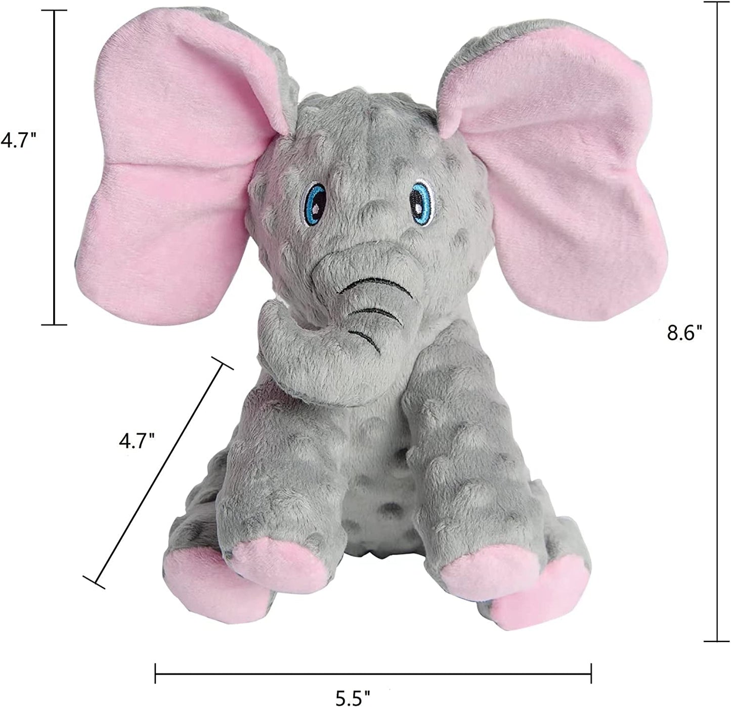 Plush Squeaky Elephant Dog Toy - Zoomies Pet EmporiumPlush Squeaky Elephant Dog ToyDog ToyDODODOLAZoomies Pet Emporium9376720b - 5320 - 4f7d - bce7 - 27fec21bb55a744759401434ElephantCute Elephant Squeaky Dog Chew Toy