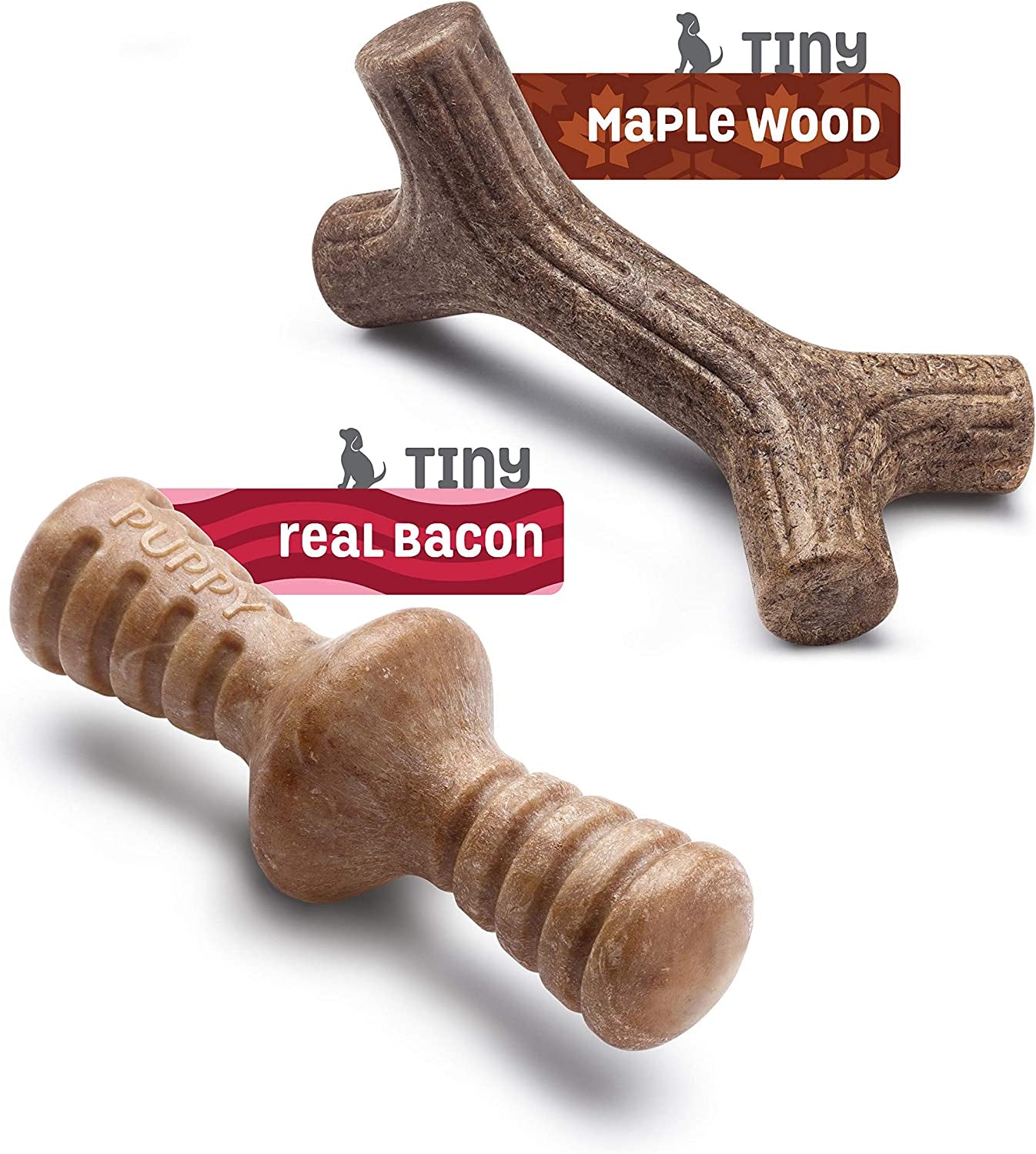 Puppy Pack Benebone Dog Chew Toy - Zoomies Pet EmporiumPuppy Pack Benebone Dog Chew ToyDog ToyBeneboneZoomies Pet Emporium62f0f90d - dcb7 - 4105 - b089 - 1f7e2f7c624b7445051761785REAL Maplewood/REAL BaconTiny - 2 - Pack: Maplestick/Zaggler2 Pack Benebone Dog Chew Toy