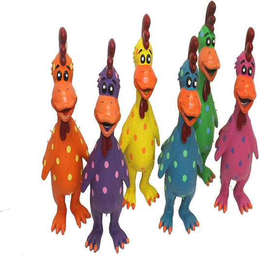 Squeaky Latex Polka Dot Chicken Dog Toy - Zoomies Pet EmporiumSqueaky Latex Polka Dot Chicken Dog ToyDog ToyMultiPetZoomies Pet Emporiuma2426b6f - d352 - 4735 - 99af - 47bce6bea647744503472471411.5 inLatex Polka Dot Globken Chicken Dog Toy