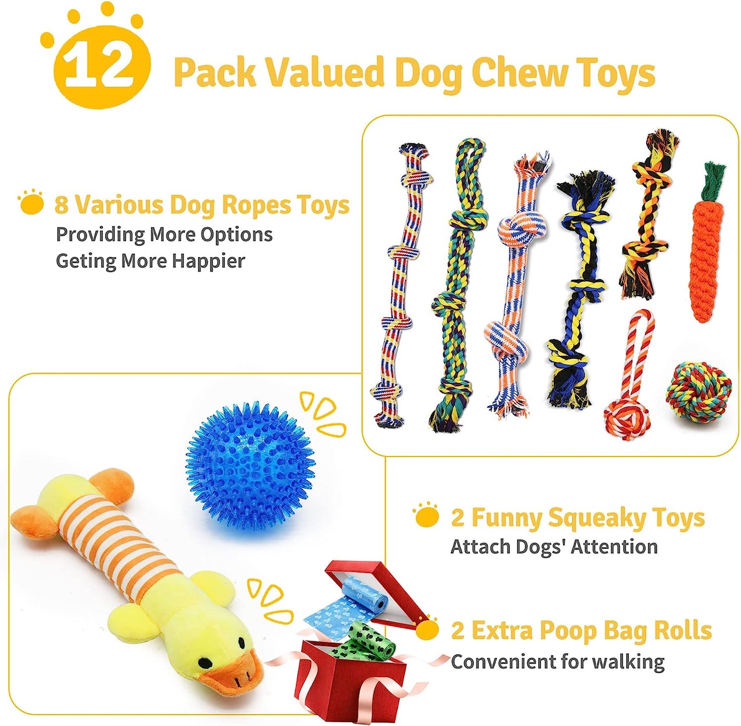 Ultimate 12 - Piece Chew Rope Dog Toy Set - Zoomies Pet EmporiumUltimate 12 - Piece Chew Rope Dog Toy SetDog ToyZeaxuieZoomies Pet Emporiumb6a23c8b - 540a - 4995 - ad3d - 098749d865f931303194391912 Pack Chew Rope Dog Toy Set