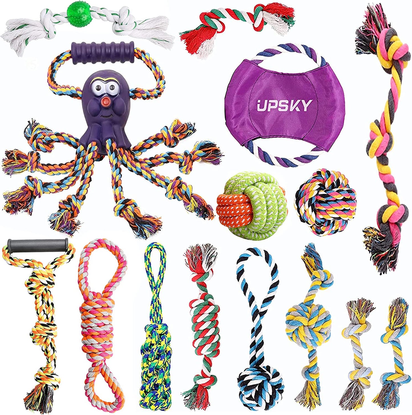 UPSKY 15 - Piece Chew Rope Dog Toy Set - Zoomies Pet EmporiumUPSKY 15 - Piece Chew Rope Dog Toy SetDog ToyUPSKYZoomies Pet Emporiume5466169 - 2e74 - 409b - 9420 - 0b64a440cc567445036164167Multi - Colored15 Pack UPSKY Chew Rope Dog Toy Set