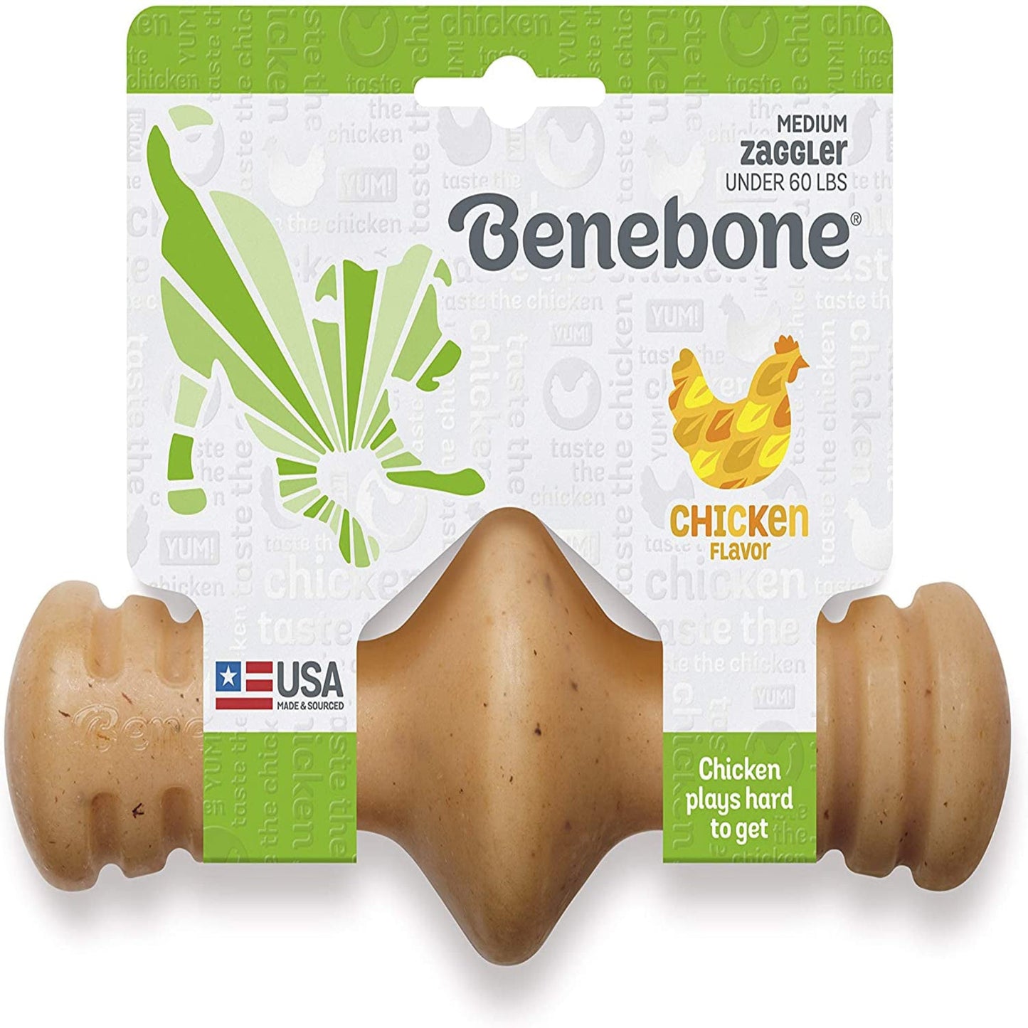 Zaggler Chew Dog Toy - Zoomies Pet EmporiumZaggler Chew Dog ToyDog ToyBeneboneZoomies Pet Emporium4b9fc44a - 70ff - 48d8 - 8139 - 7d4f4c3d788f744110561814Real ChickenMediumZaggler Rolling Dog Chew Toy for Aggressive Chewers, Made in USA